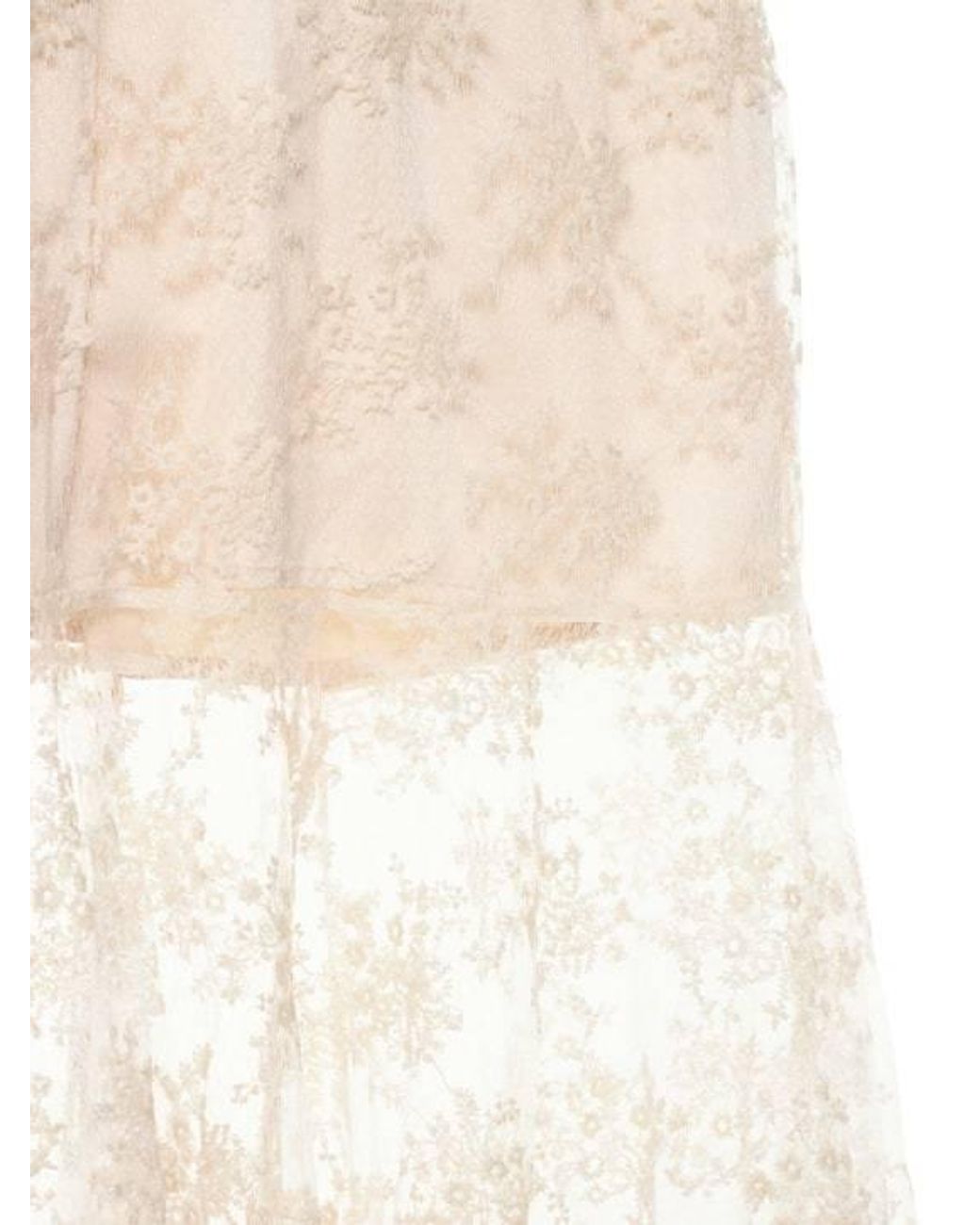ROTATE BIRGER CHRISTENSEN White Miley Lace Long Dress