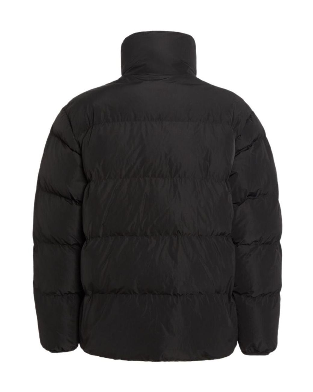 DSquared² Black Quilted Long-Sleeve Cotton Jacket for men