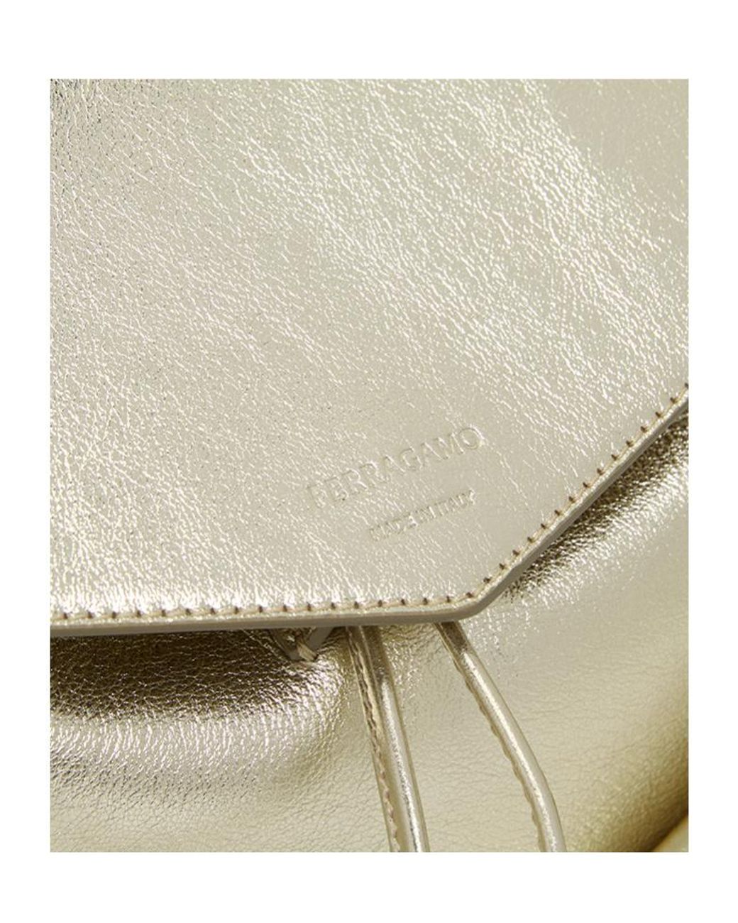 Ferragamo White Mini Backpack