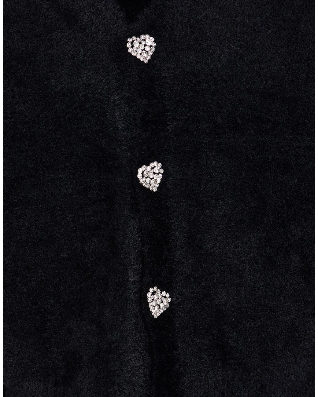 Balenciaga Black Solid Color Knitted Top