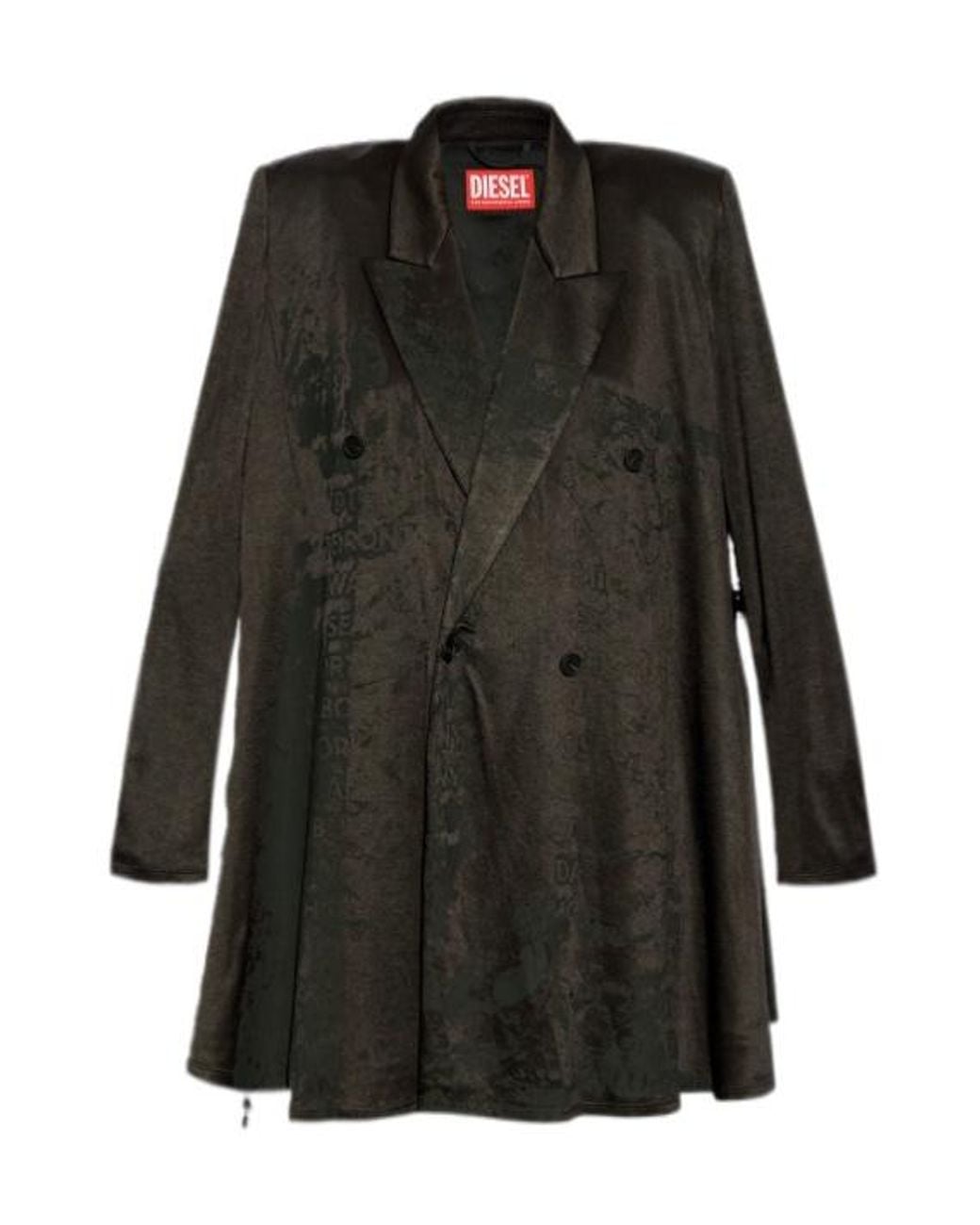 DIESEL Black G-Ardenia Ruffle Detailed Blazer