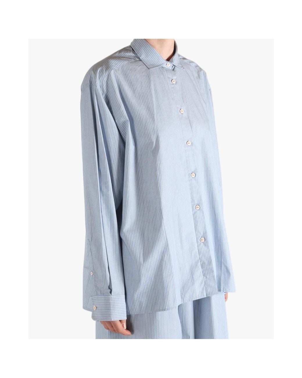 Baserange Blue Striped Long-Sleeve Shirt