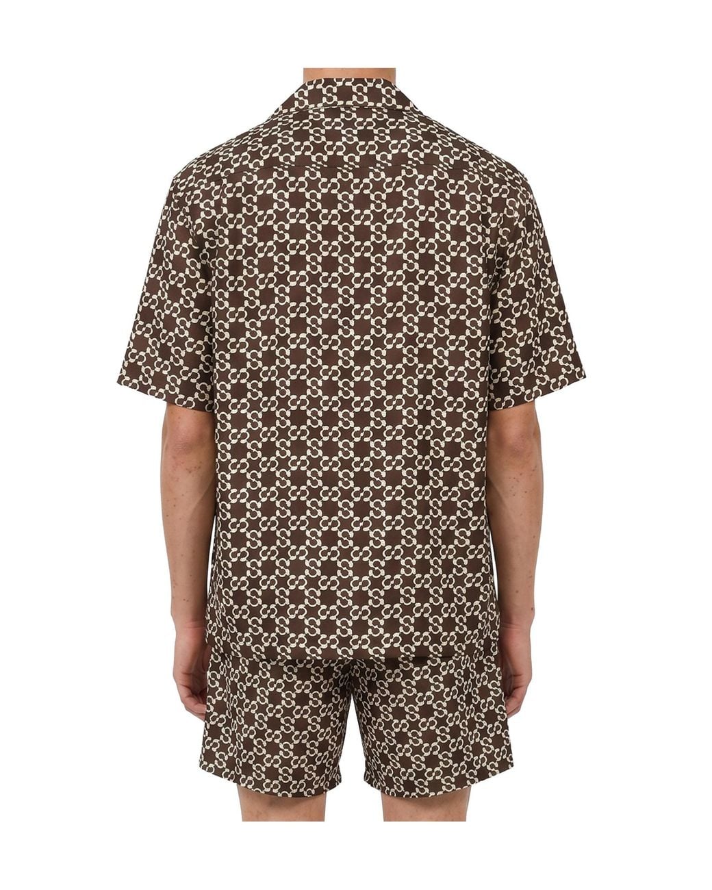 Jonathan Simkhai Gray Casper Printed Shirt for men