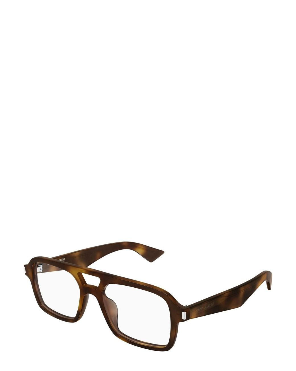 Saint Laurent White Full-Frame Non-Prescription Glasses for men