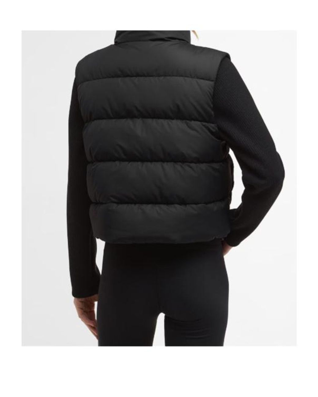 Barbour Black San Telmo Quilted Sweatshirt