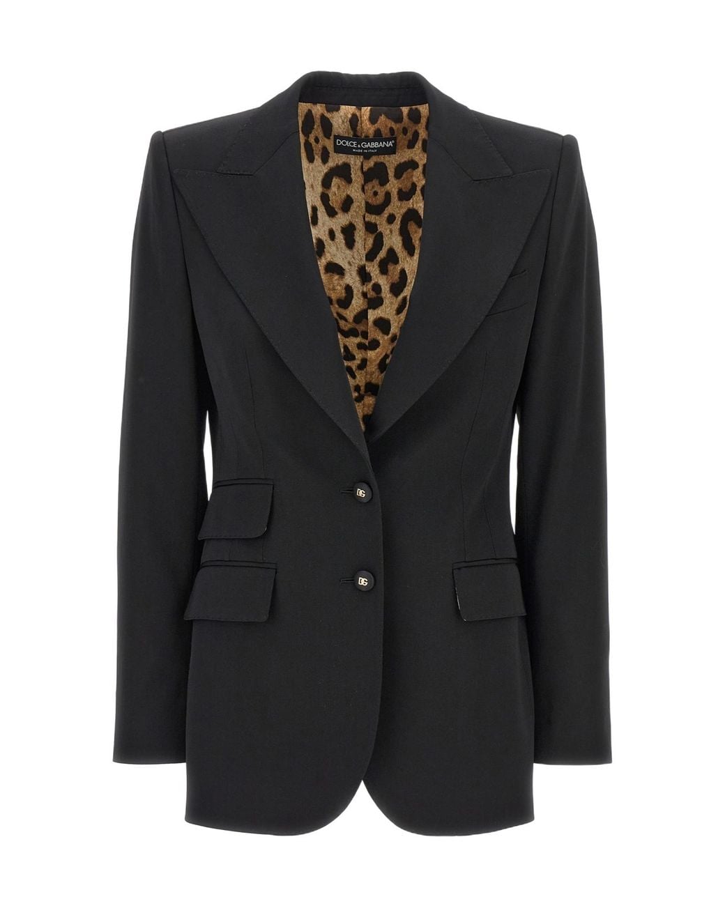 Dolce & Gabbana Black Single-Breasted Blazer
