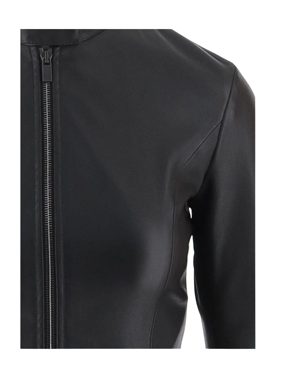 Gucci Black Lightweight Stretch Leather Jacket