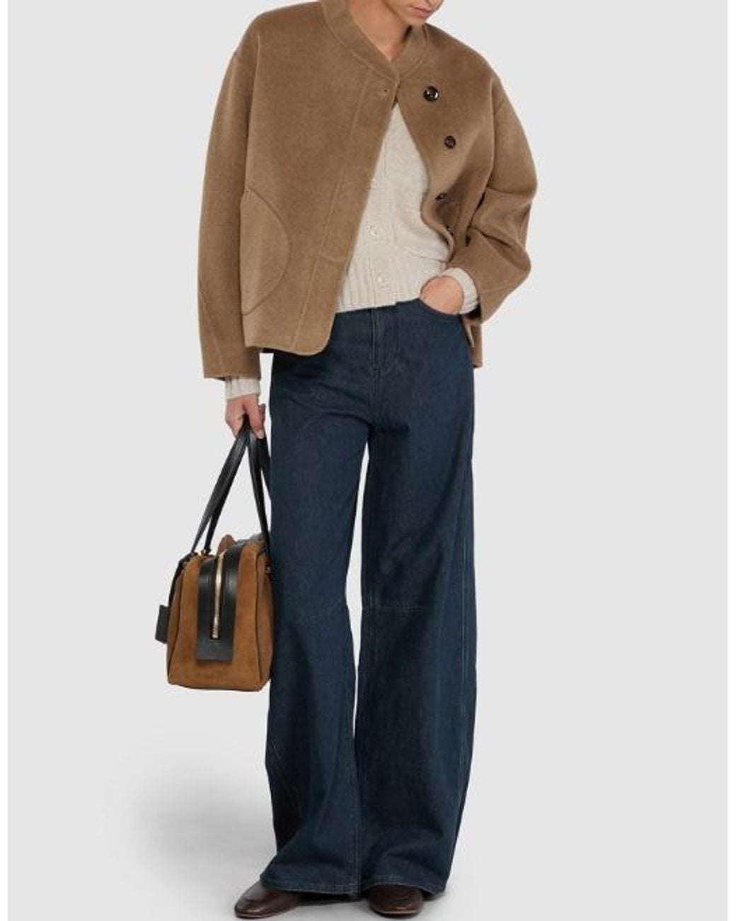 Soeur Blue Loose-Fitting Lantern Pants