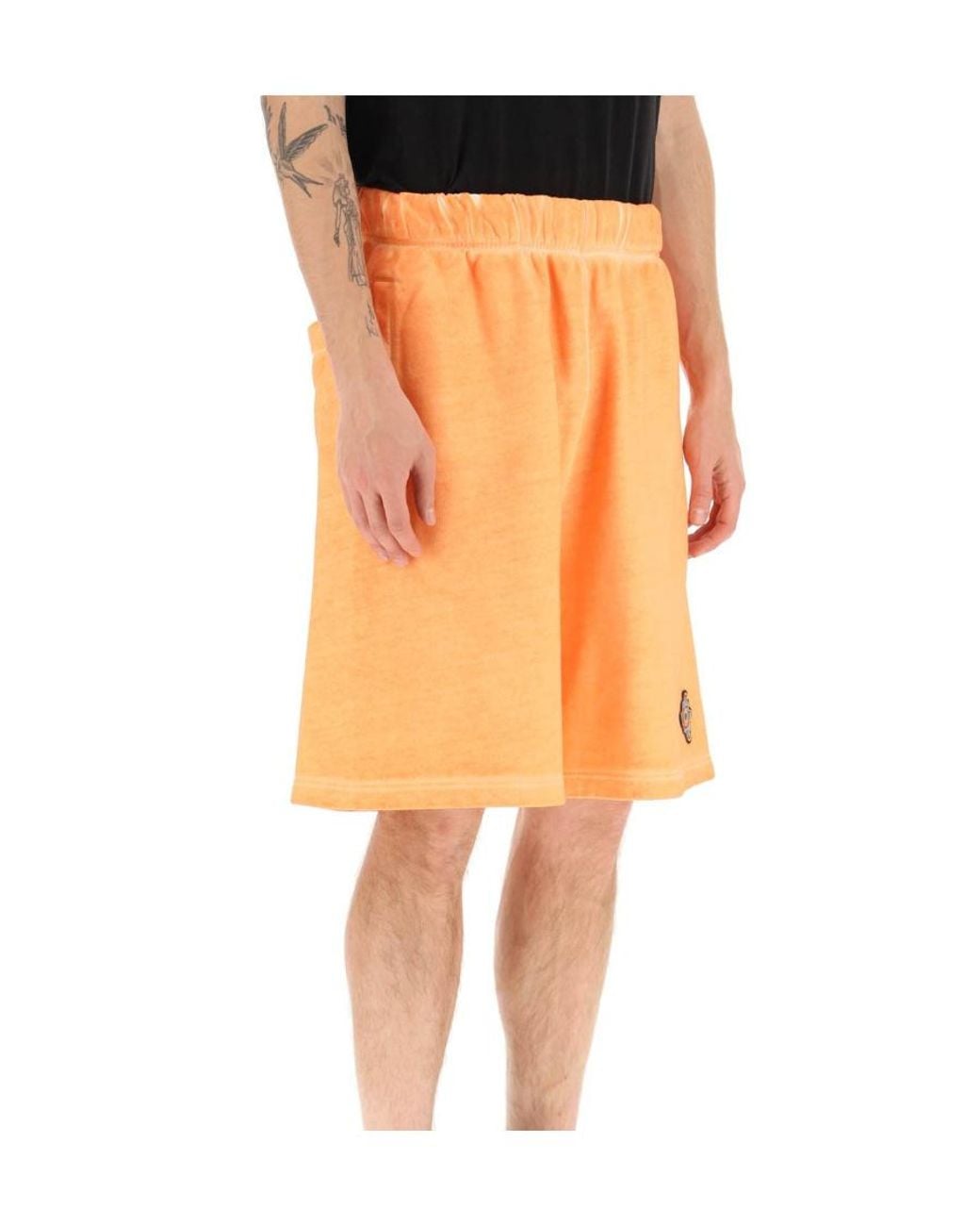 Marcelo Burlon Orange County Of Milan Logo-Embroidered Shorts for men