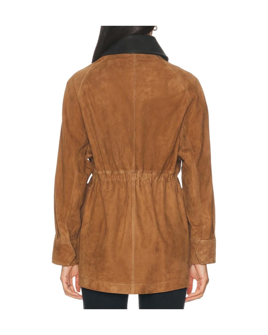 Nour Hammour Brown Grange Suede Jacket