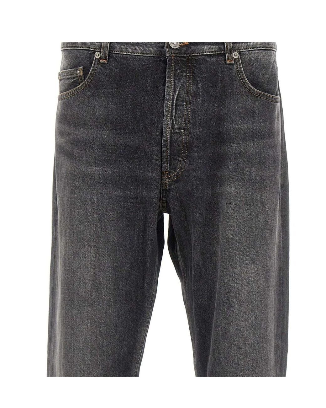Dondup Gray Yui Relaxed Tapered Jeans for men