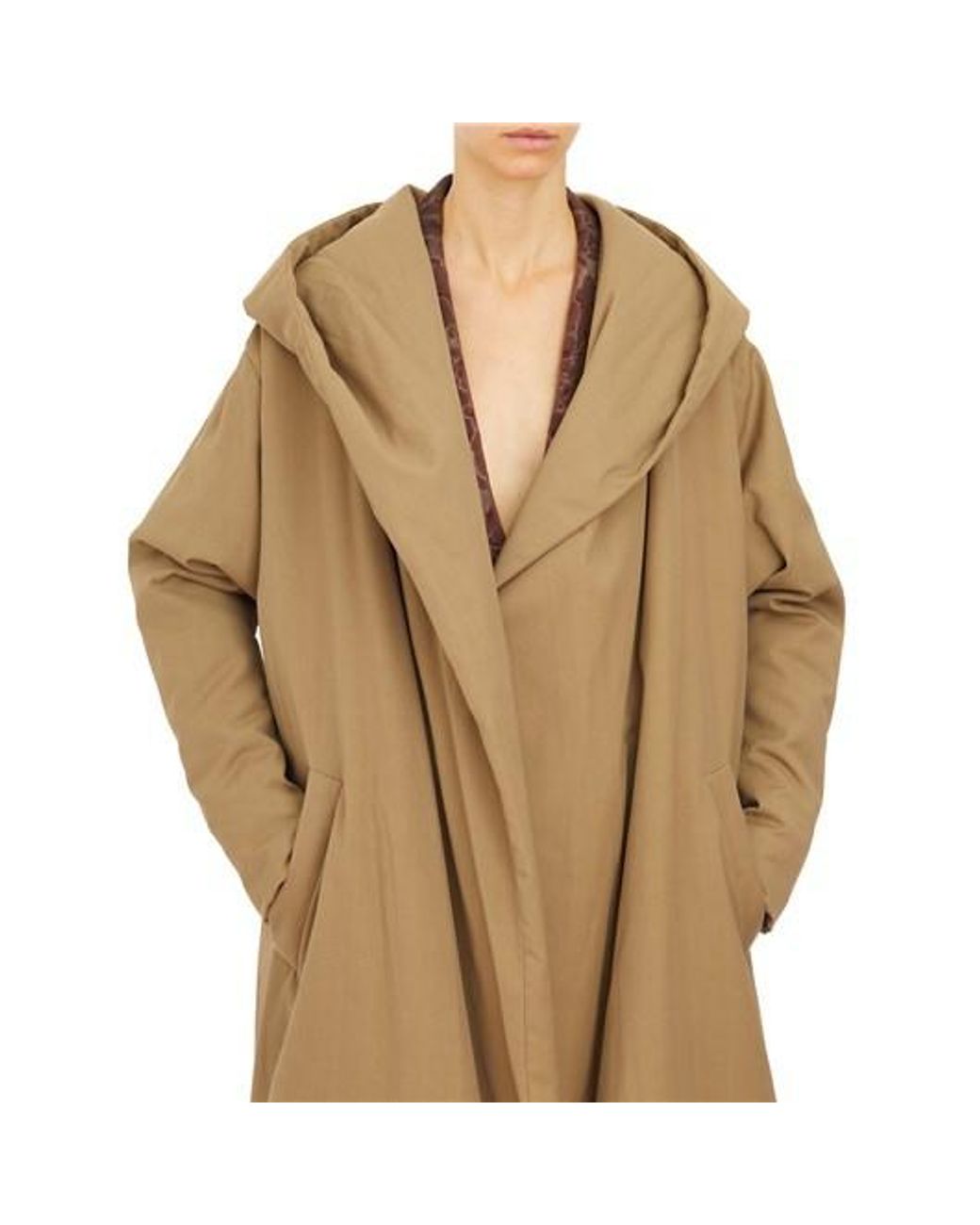 Uma Wang Natural Long-Sleeved Cardigan Coat