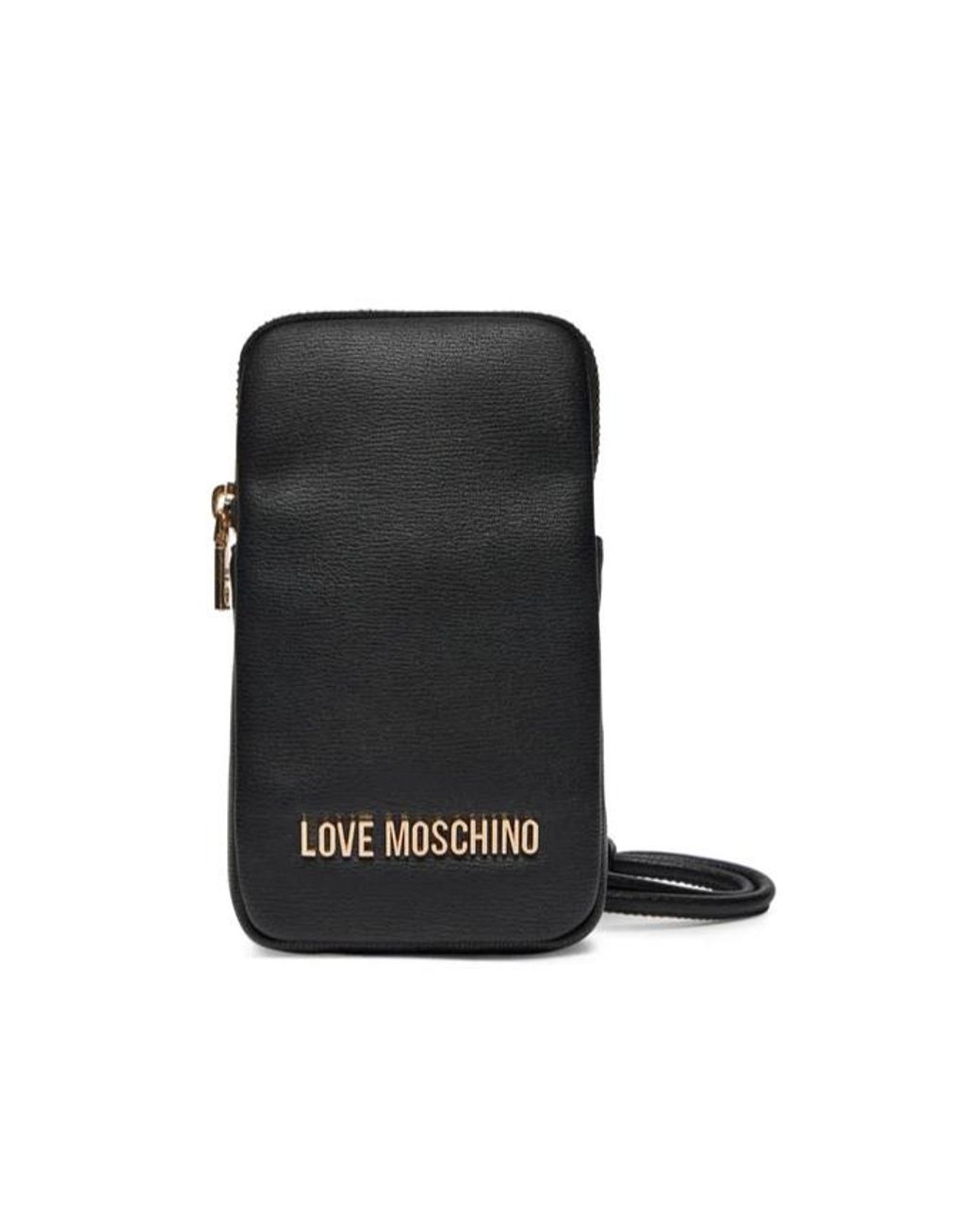 Moschino Black Shoulder Wallet