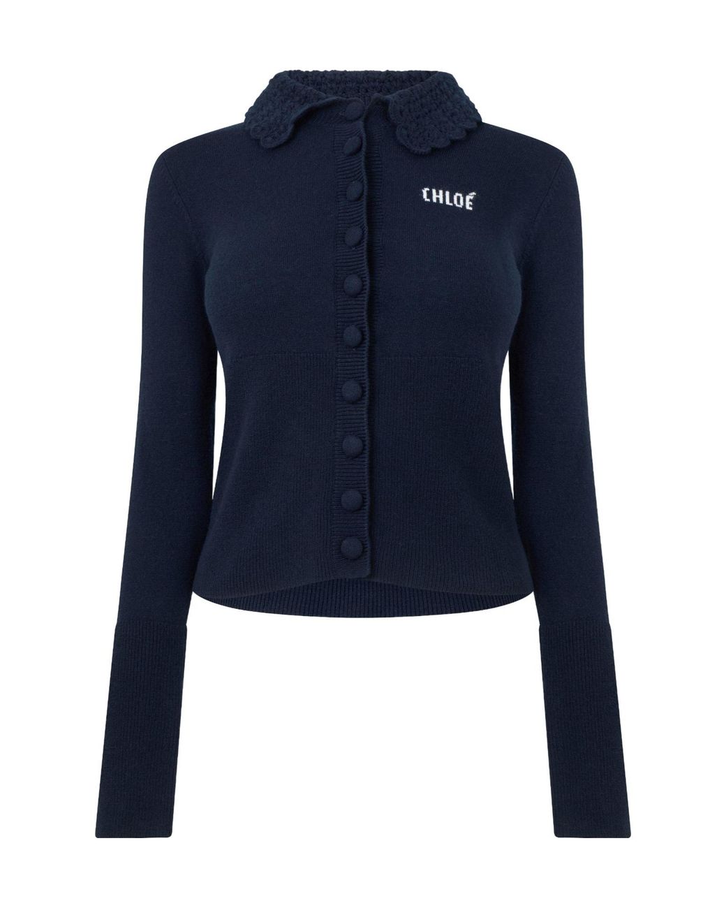 Chloé Blue Simple Knitted Cardigan