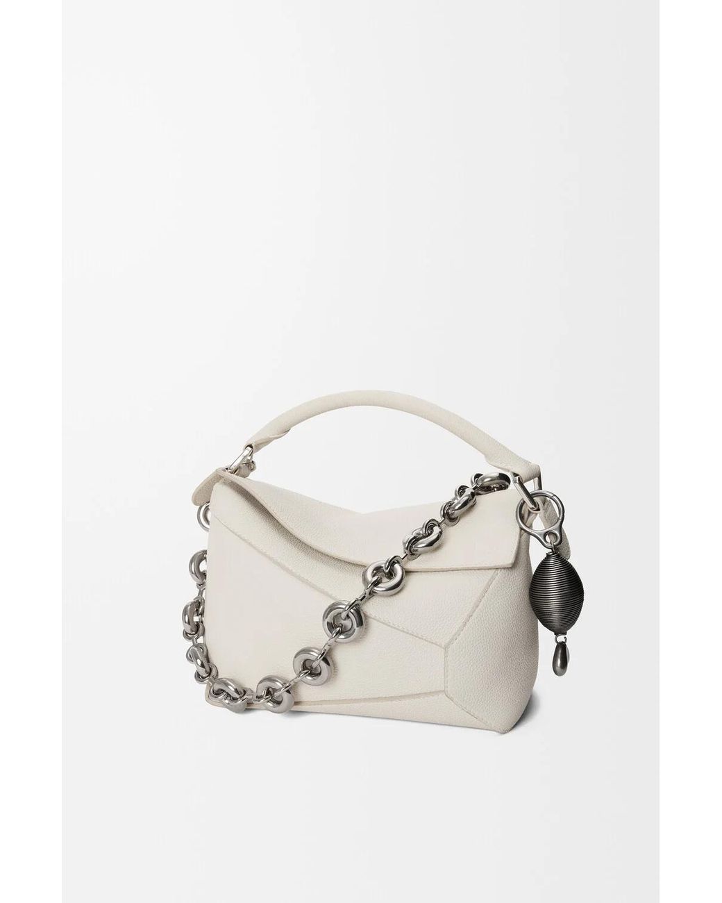Loewe White Detachable Chunky Chain Strap