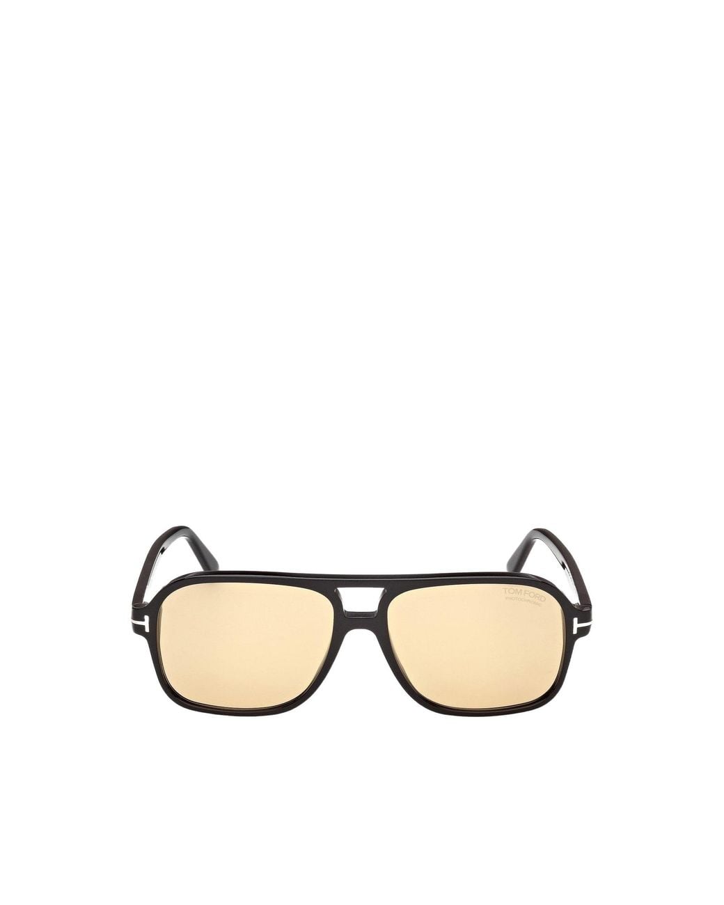 Tom Ford Natural Double Beam Pilot Sunglasses for men