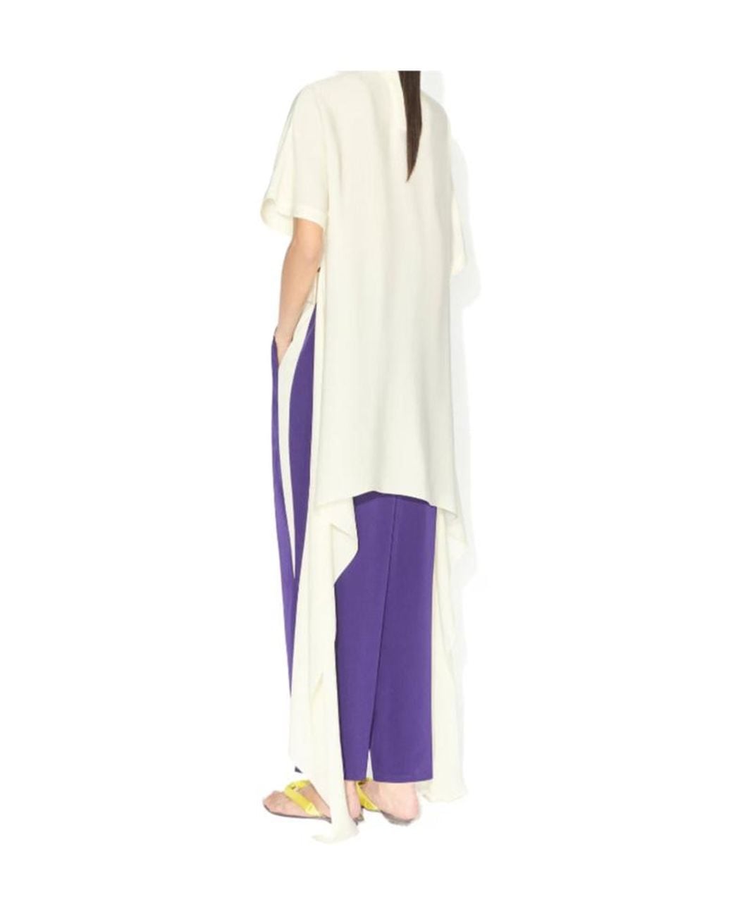 Alaïa Purple Alaïa Straight Cady Pants