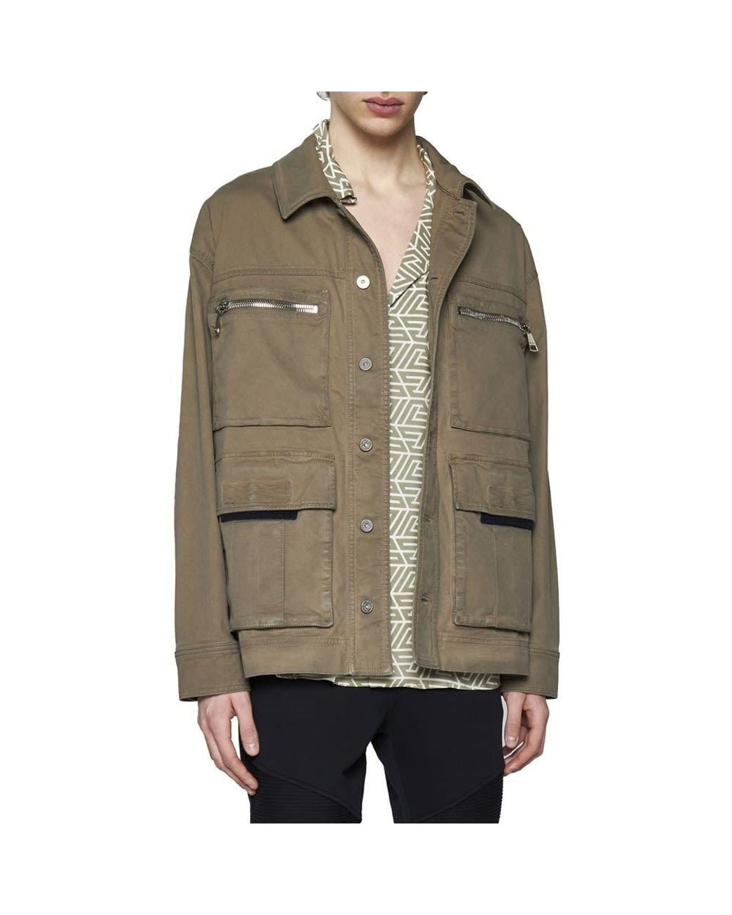 Balmain Multicolor Pocket Detailed Jacket for men