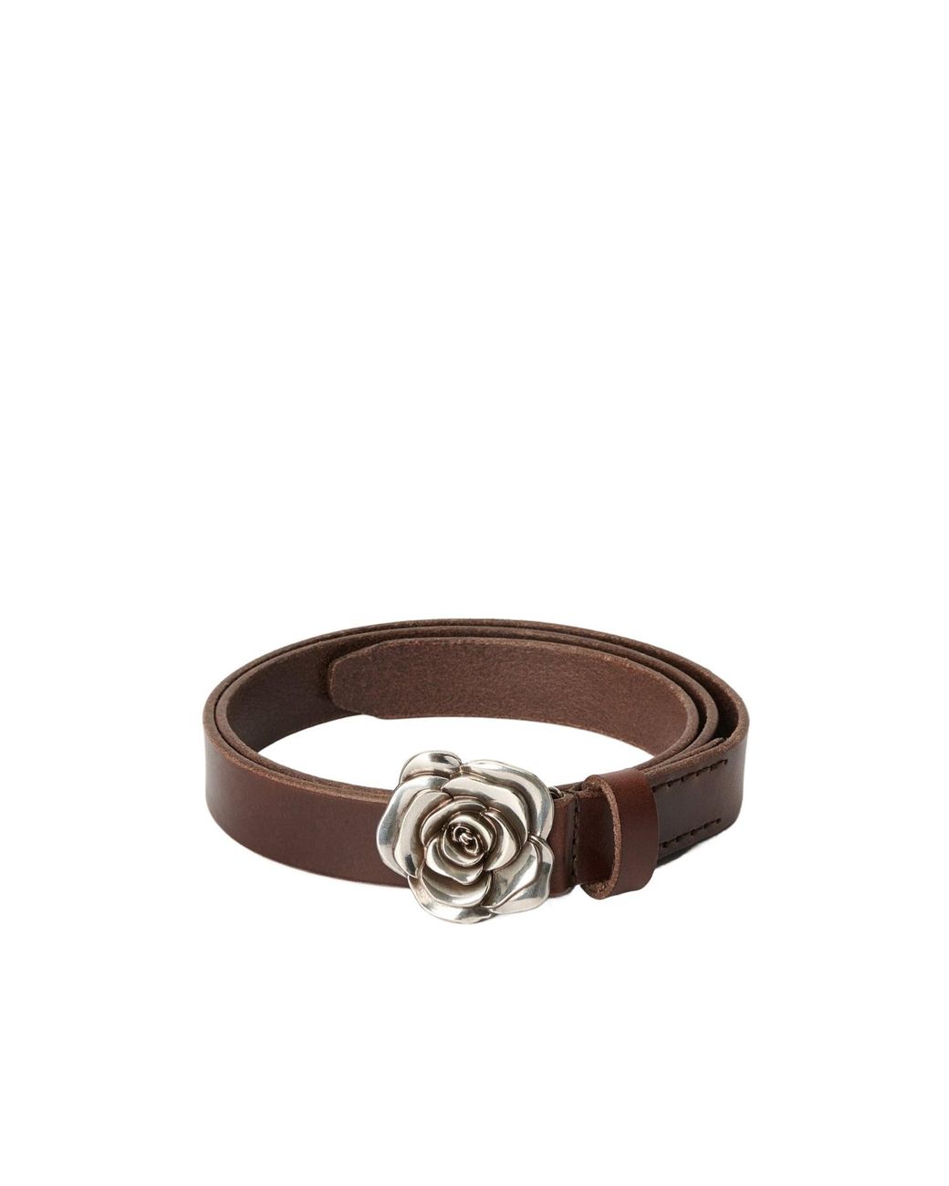 Our Legacy Brown Rose Buckle Belt for men