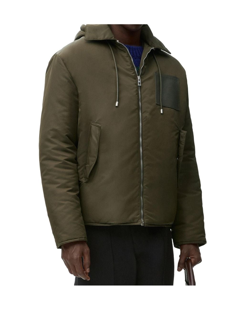 Loewe Green Hooded Jacket for men