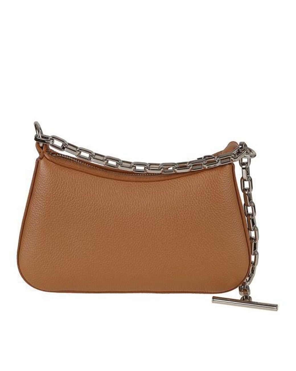 McQueen Brown Mini T-Bar Pouch Bag