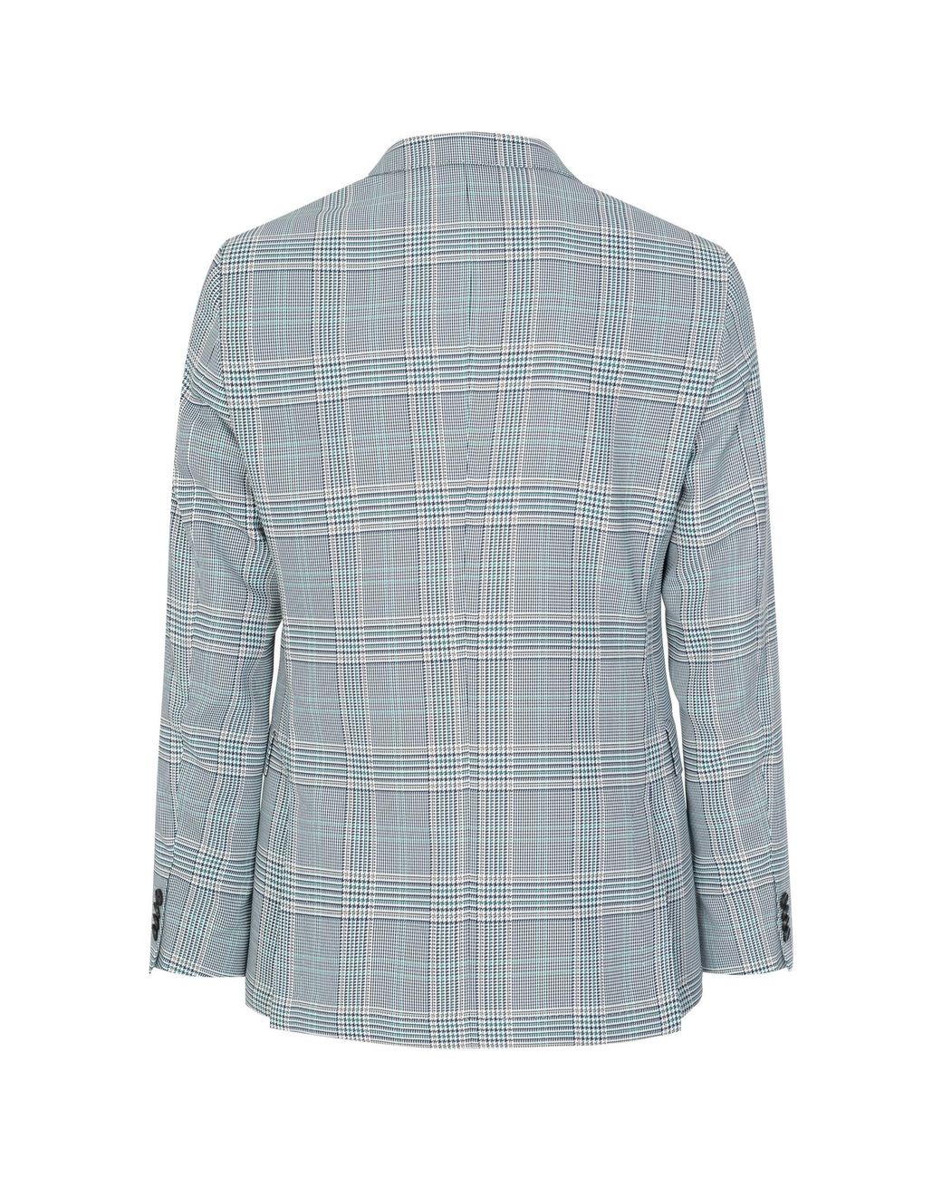 Boss Blue Boss Single-Breasted Checked Jacket for men