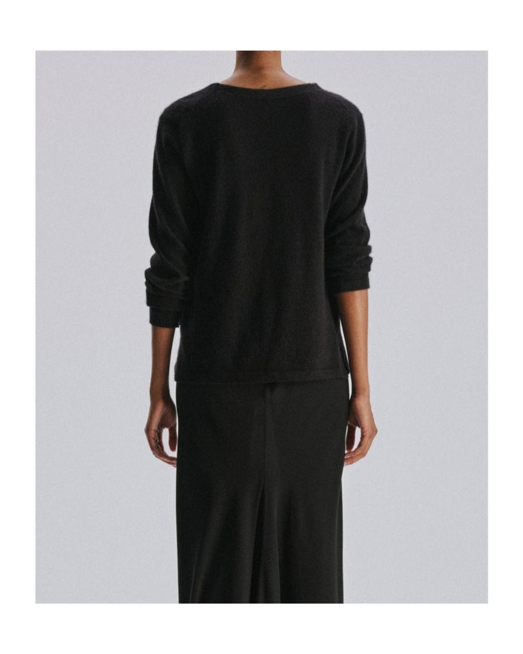 The Row Black Poesis Sweater