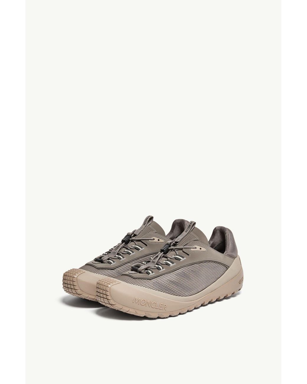 Moncler Brown Trailgrip Lp Suede Nubuck Sneaker for men