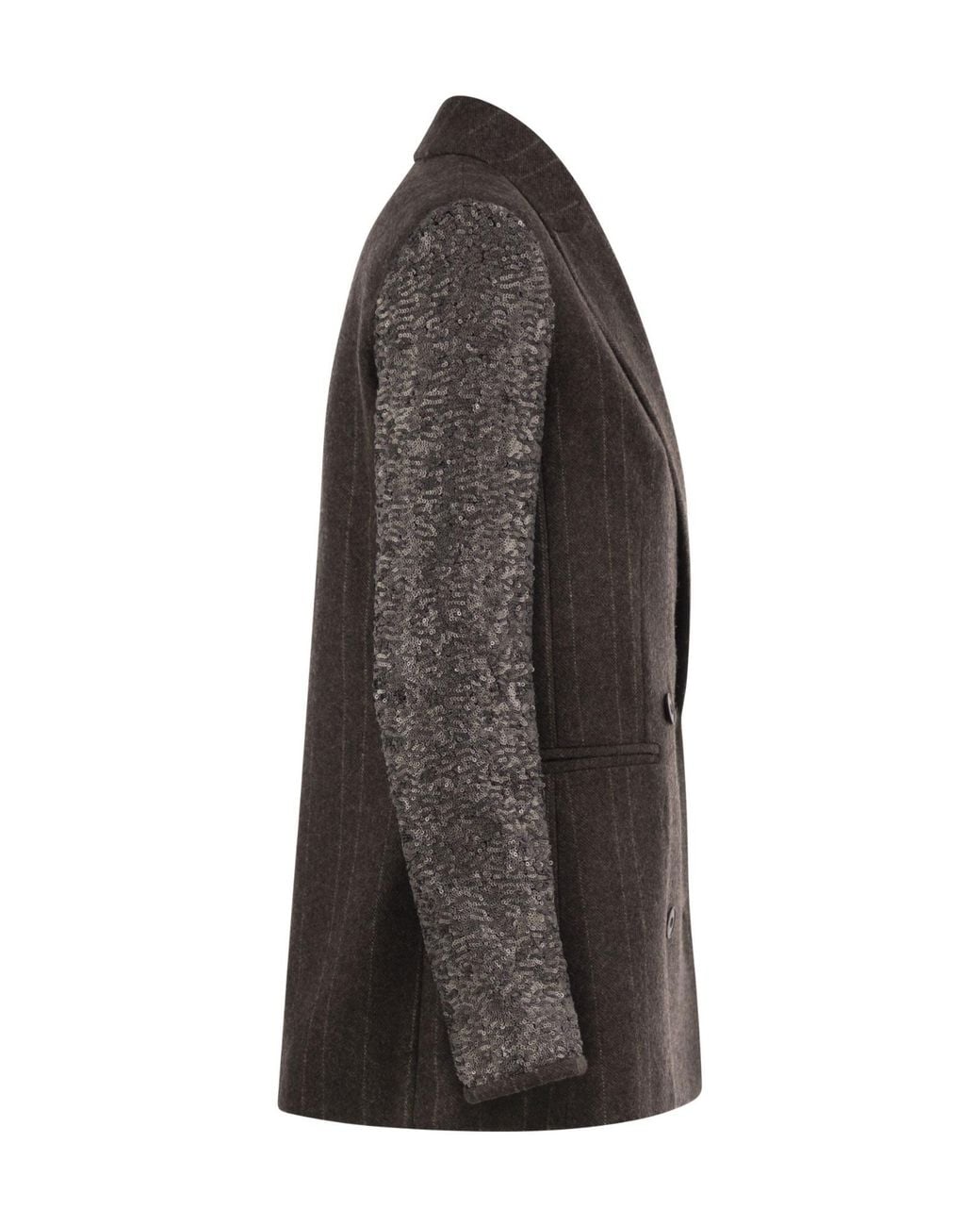 Antonelli Black Pinstriped Blazer