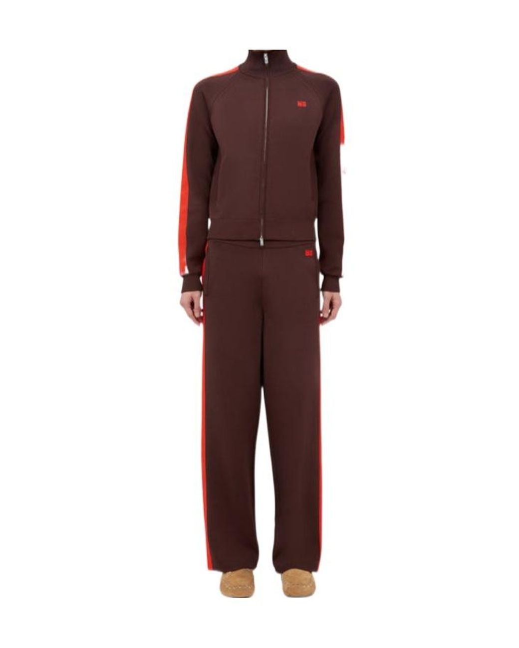 Wales Bonner Red Tide Track Knit Joggers for men