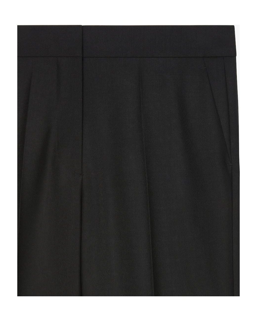 Givenchy Black Pressed-Crease Tailored Trousers