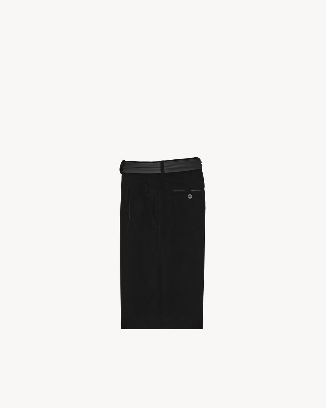 Saint Laurent Black Belt-Loop Shorts