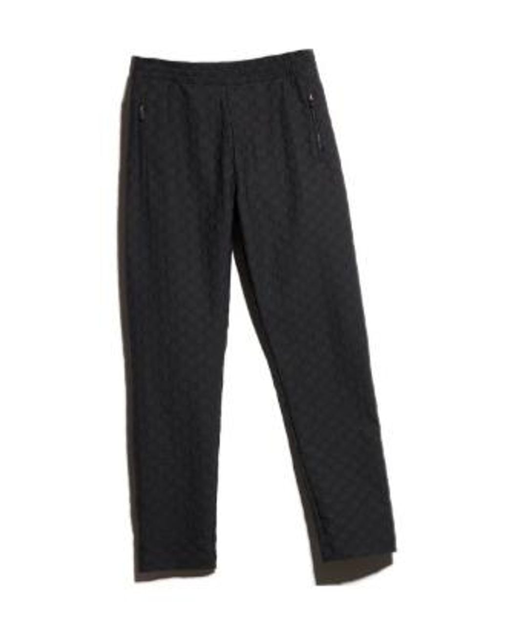 Gucci Black Gg Jersey Jacquard Sportswear Pants for men