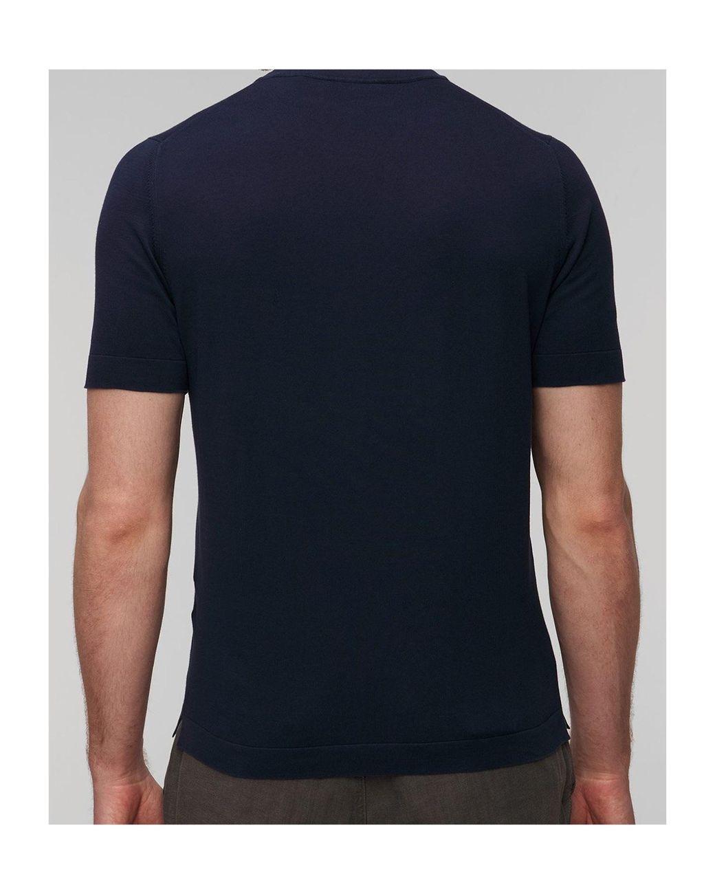 Gran Sasso Blue Crewneck T-Shirt for men