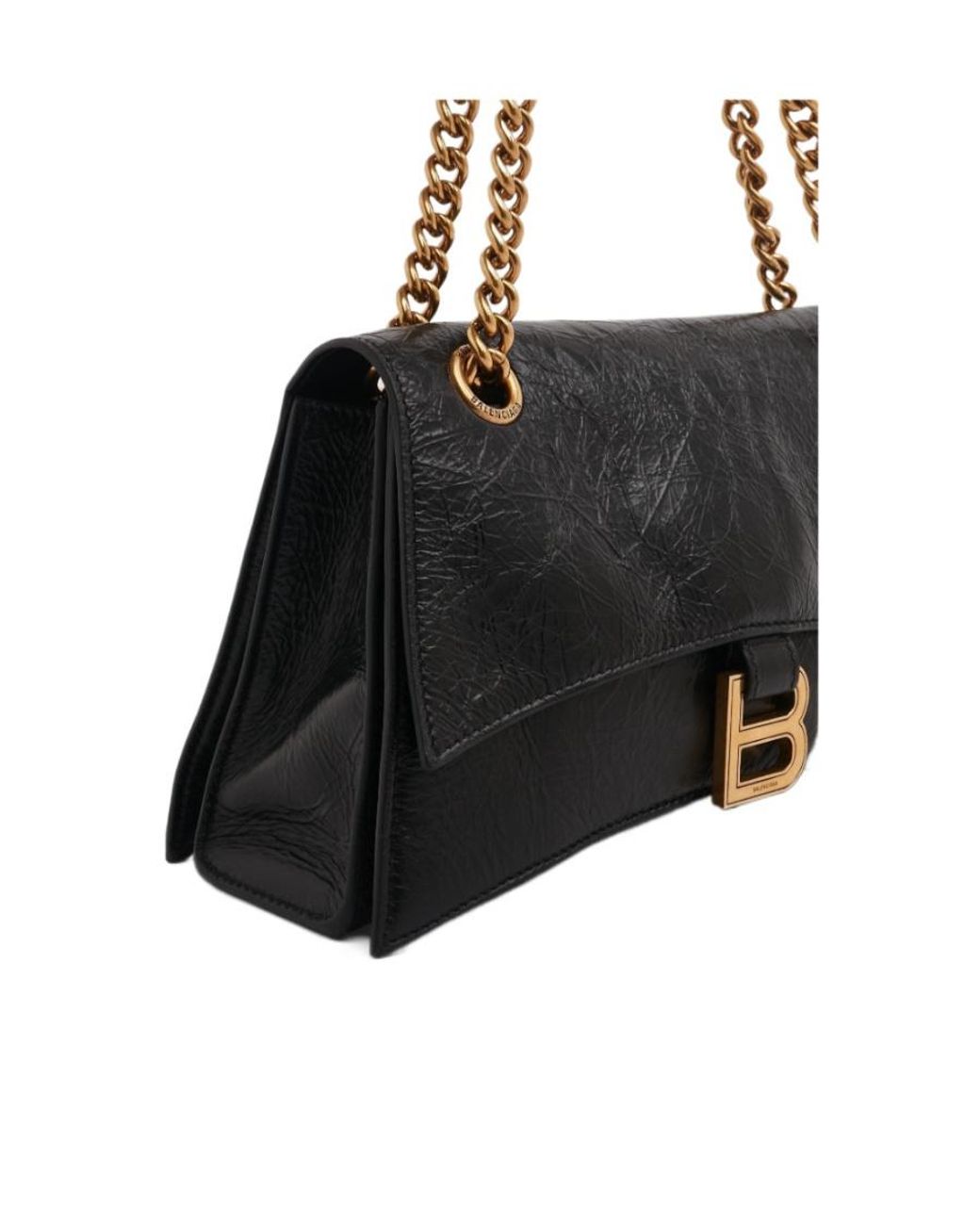 Balenciaga Black Crush Chain Small Shoulder Bag
