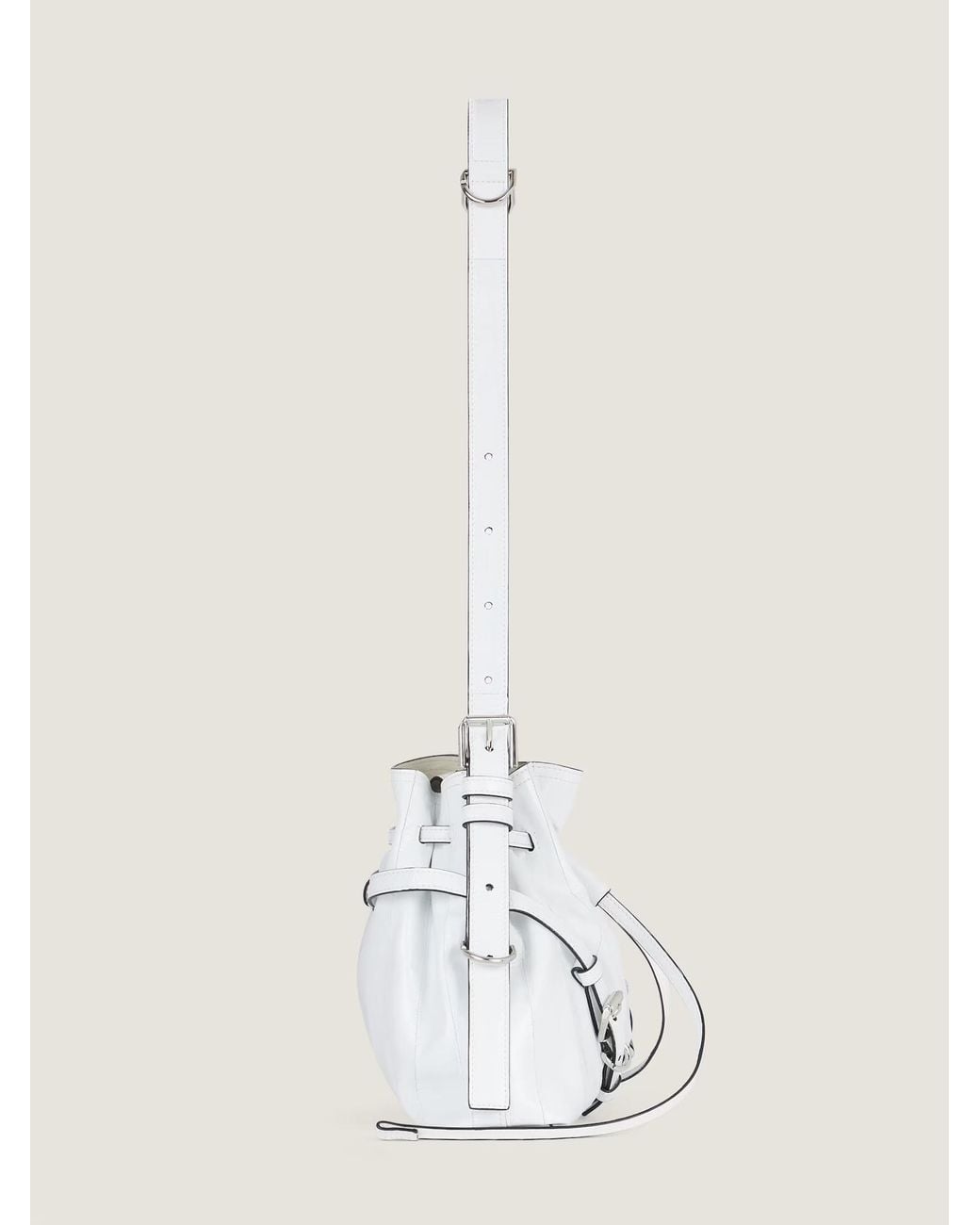Givenchy White Voyou Small Bucket Bag