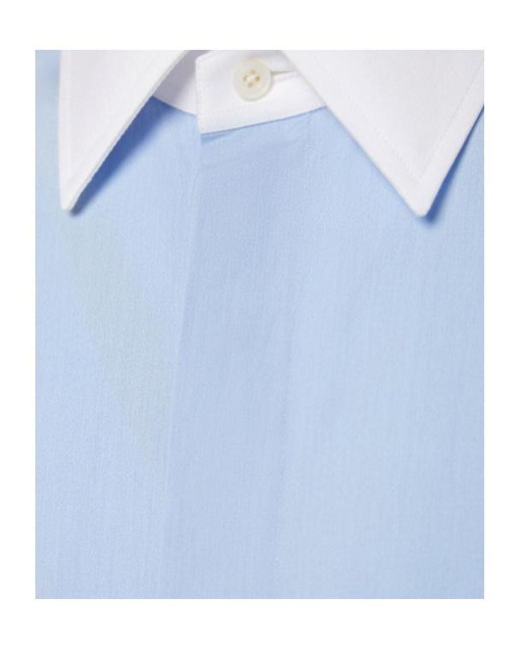 Tom Ford Blue Piece Dyed Poplin Shirt for men