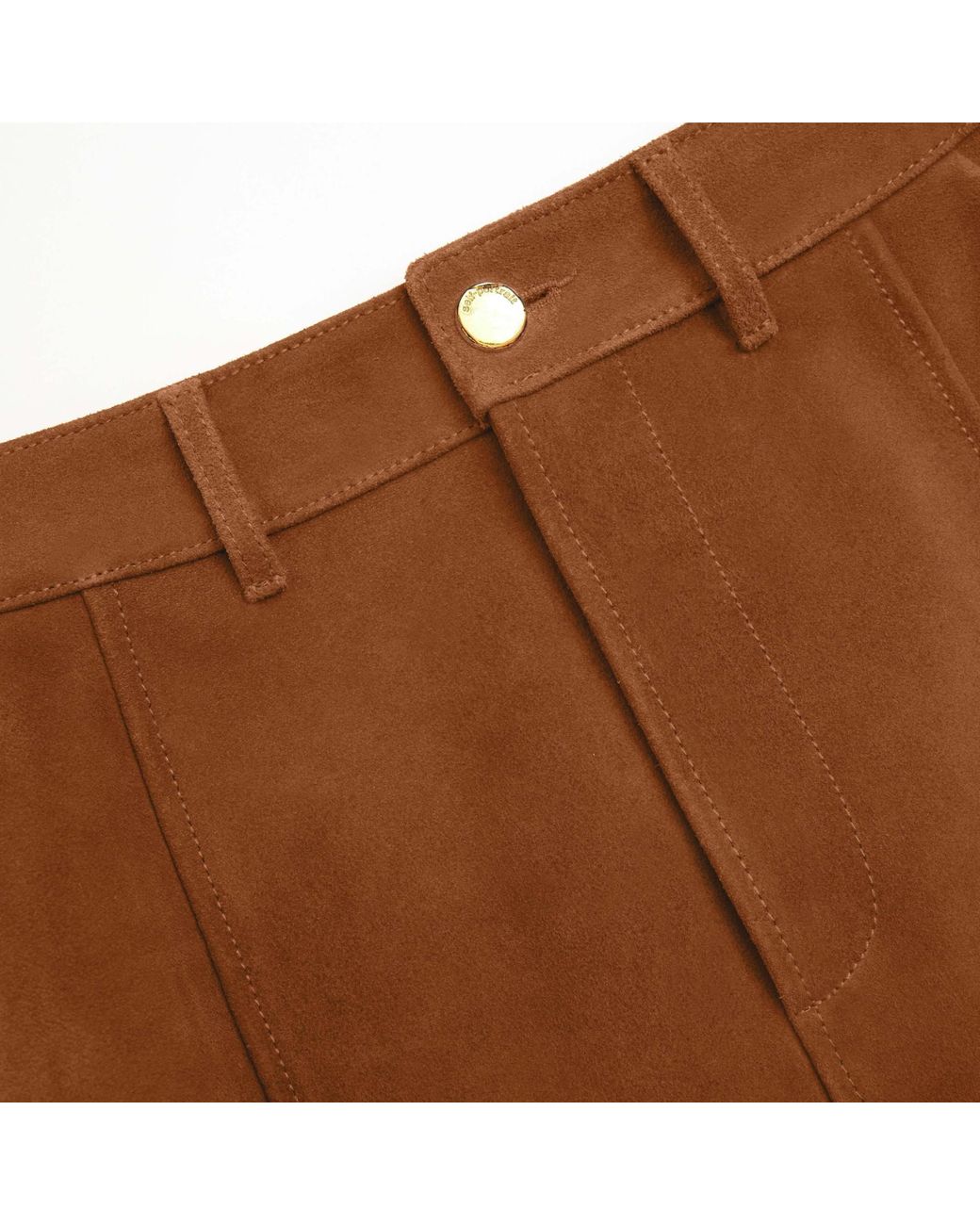 Self-Portrait Multicolor Belted Leather Skirt