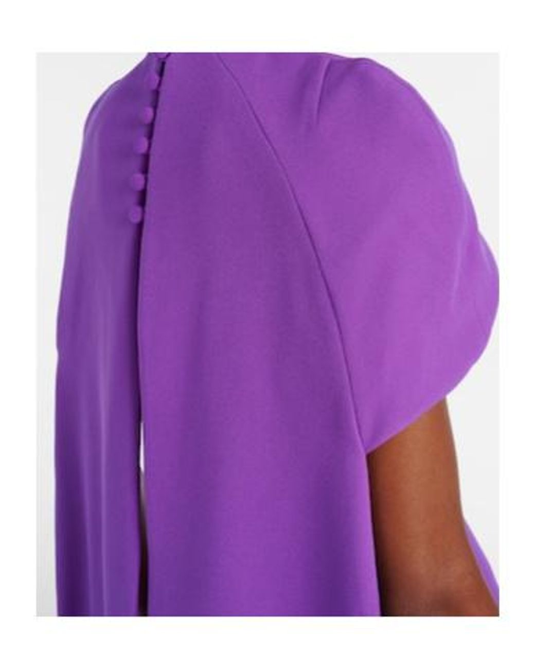 Safiyaa Purple Ginko Caped Gown