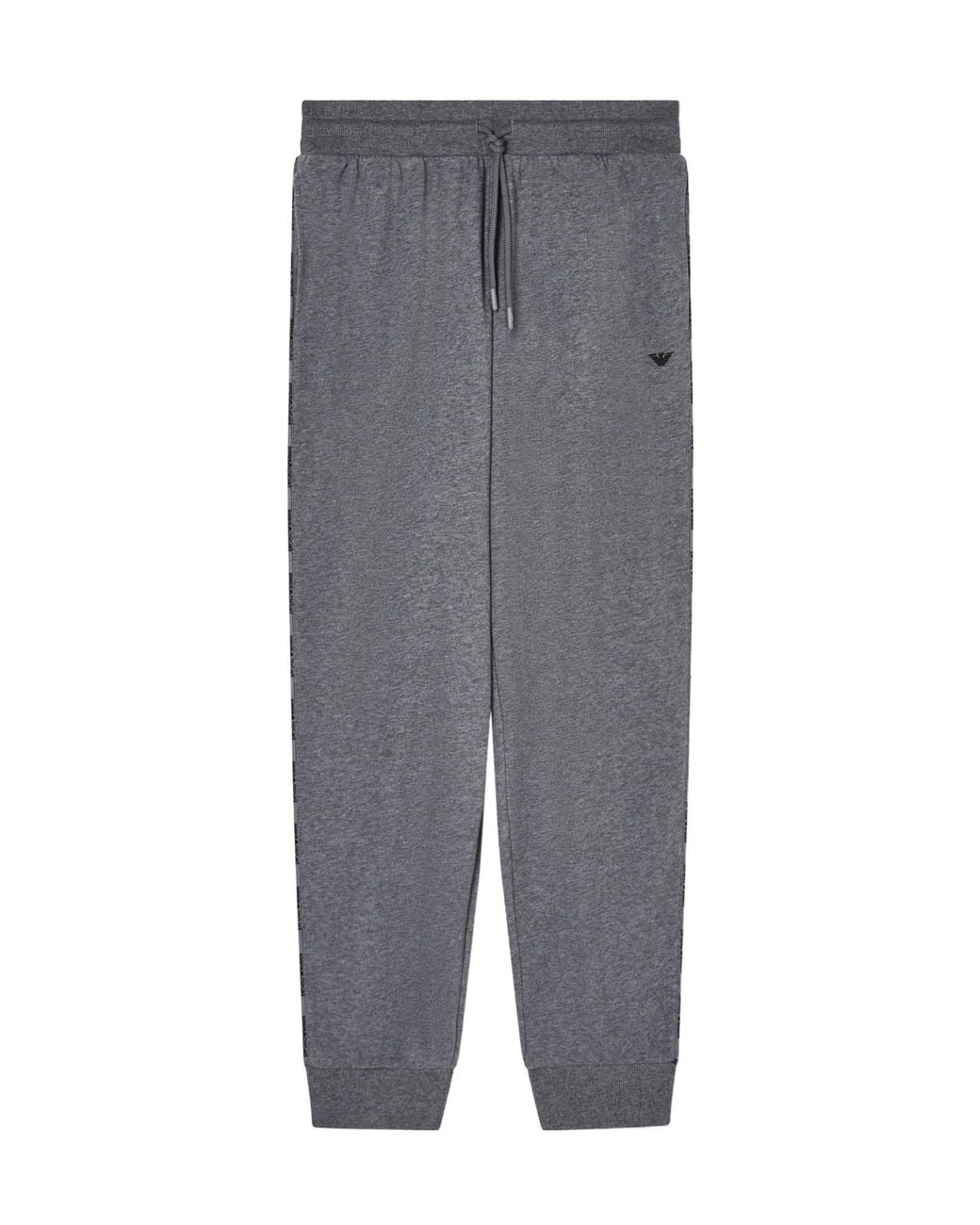 Emporio Armani Gray Closed Hem Fleece Joggers for men