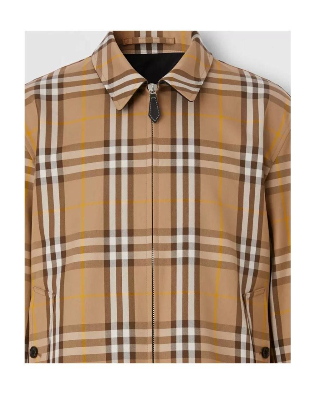 Burberry Brown Reversible Zip-Up Jacket for men