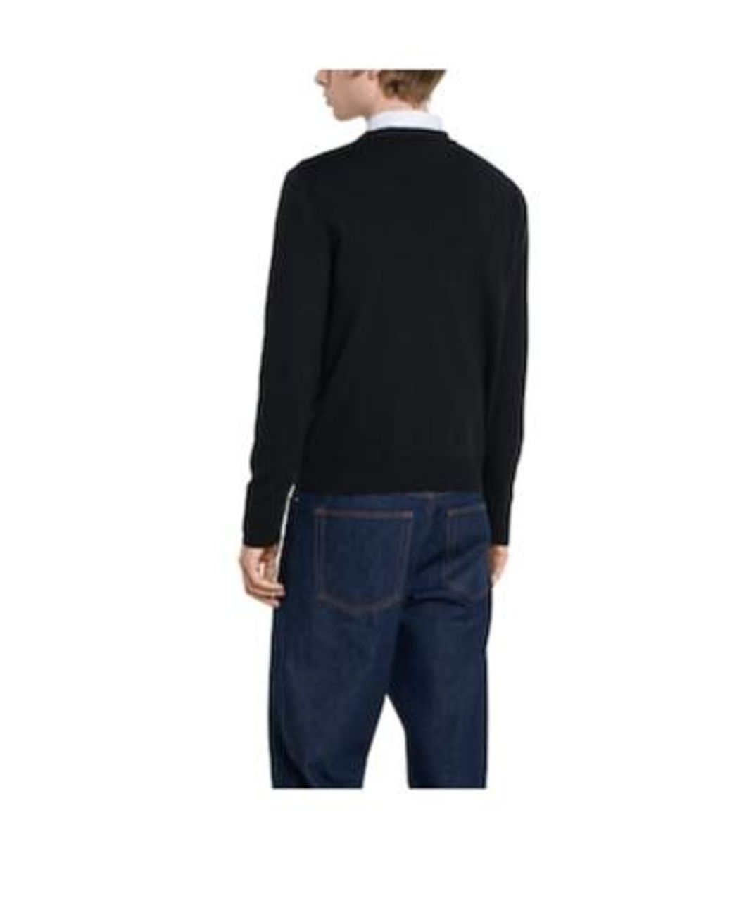 Gucci Black Logo Intarsia Knit Sweater for men