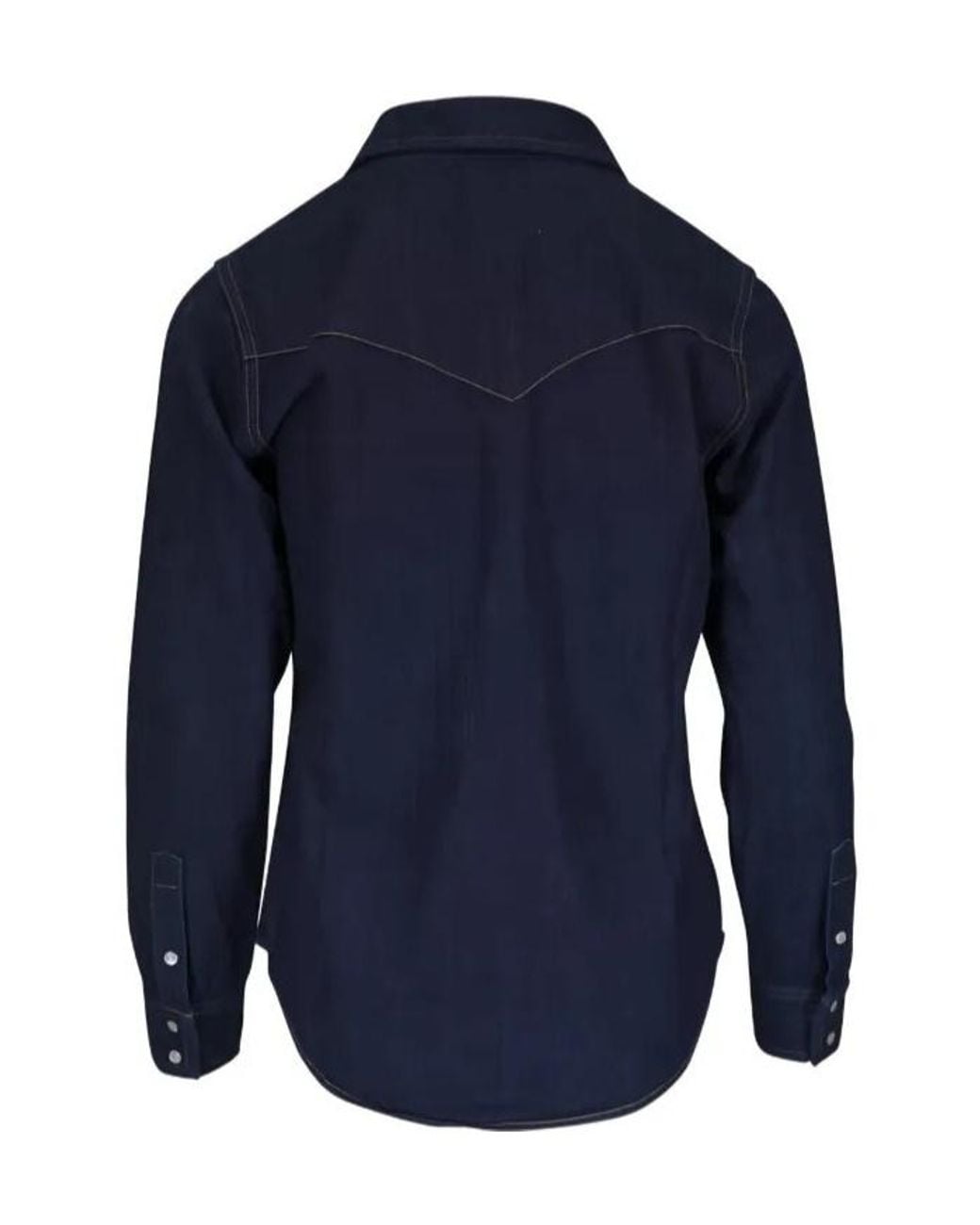 Nili Lotan Blue Long-Sleeve Shirt With A Chest Pocket for men