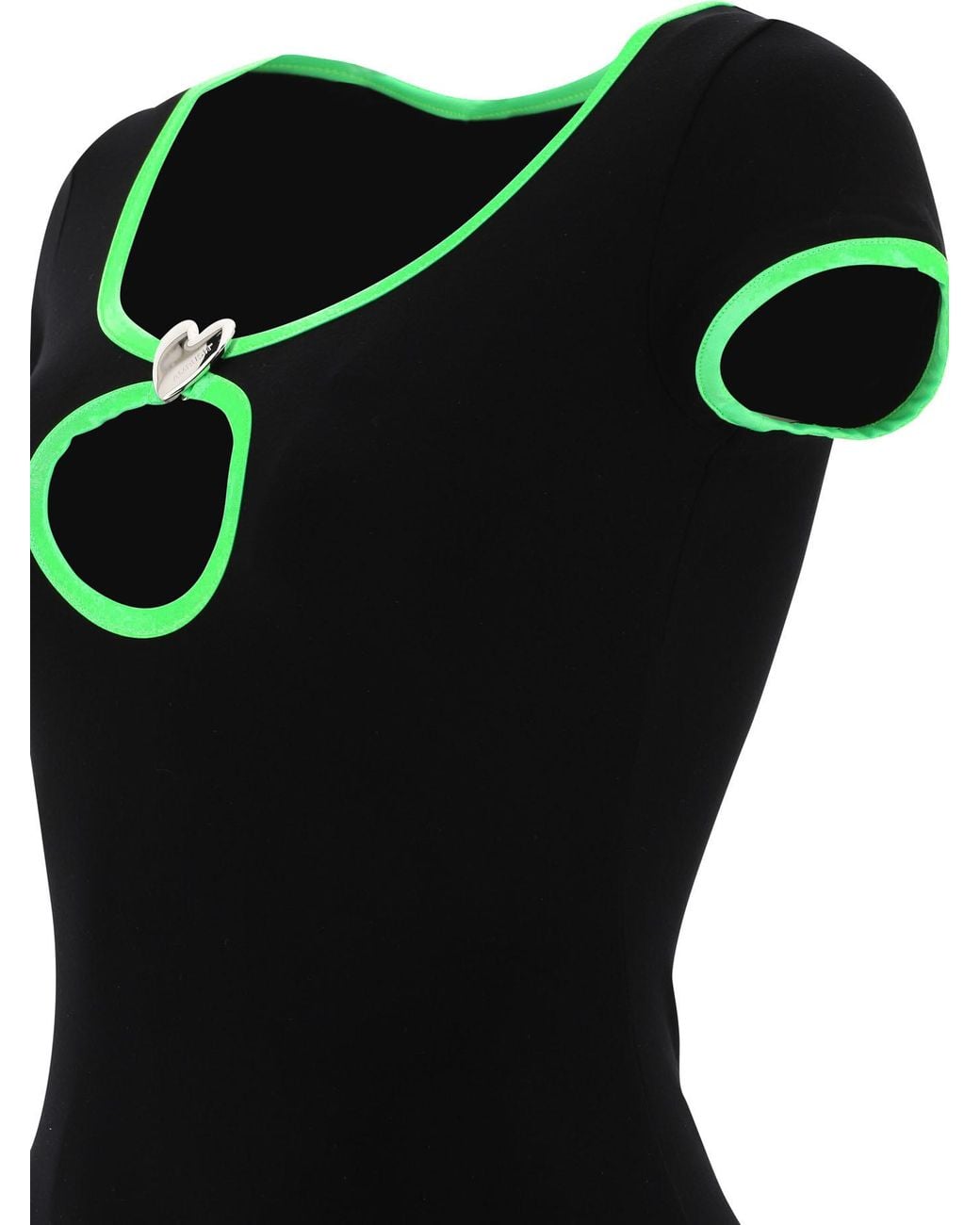 Ambush Black Heart Cut-Out Mini Dress