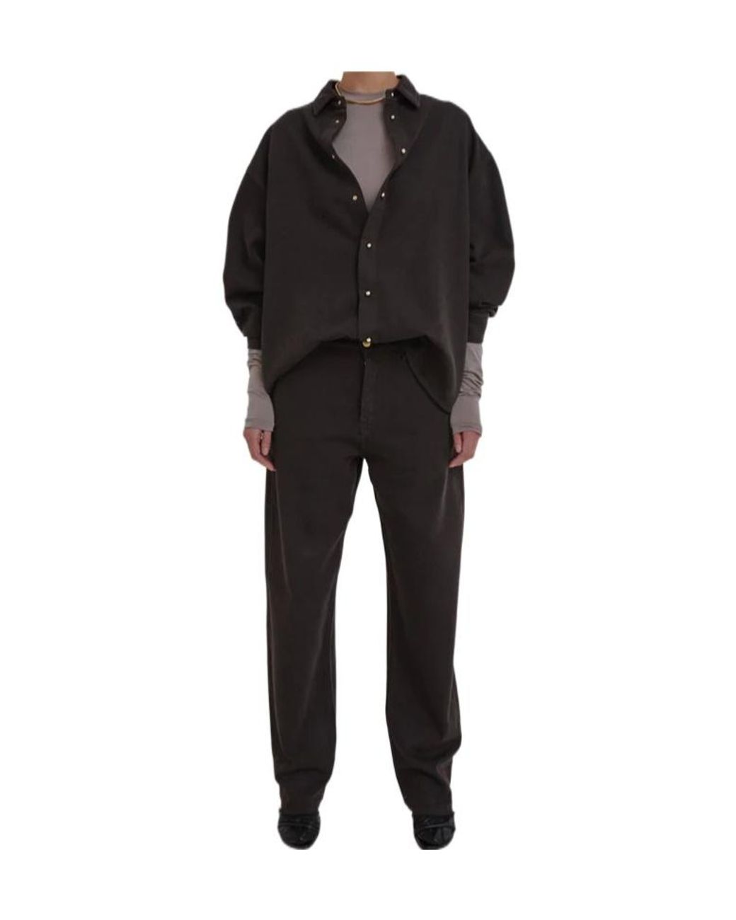 DARKPARK Gray Gale Loose Fit Jeans