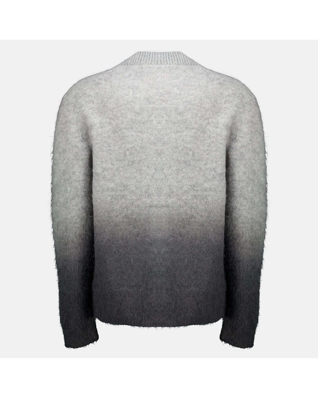 Maison Kitsuné Gray Ombré-Effect V-Neck Cardigan for men