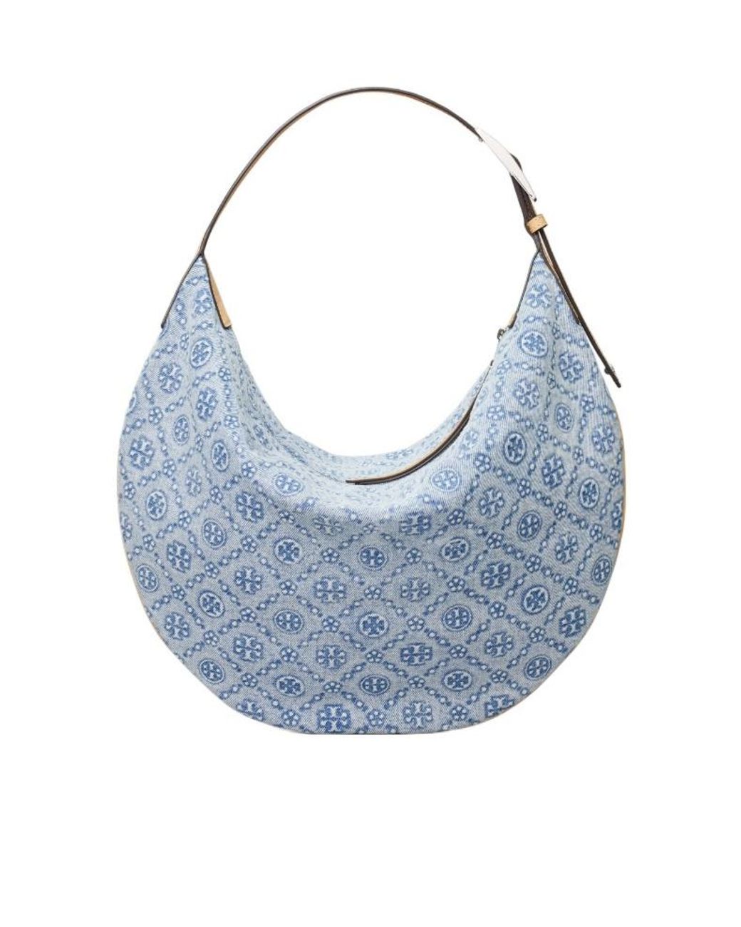 Tory Burch Blue T Monogram Shoulder Bag