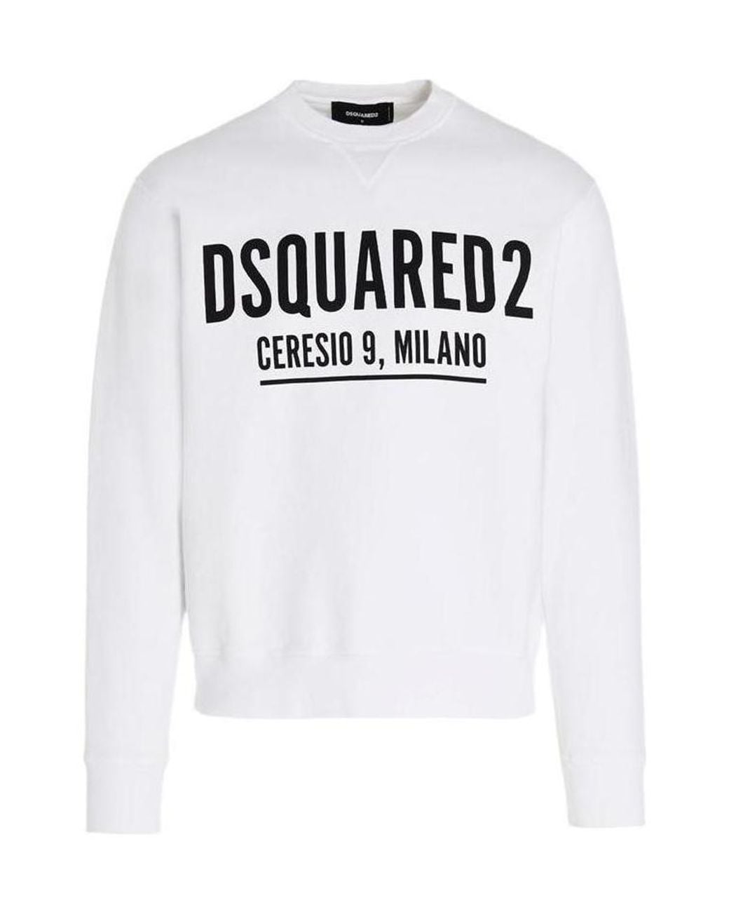 DSquared² White Logo Printed Sweatshirt for men