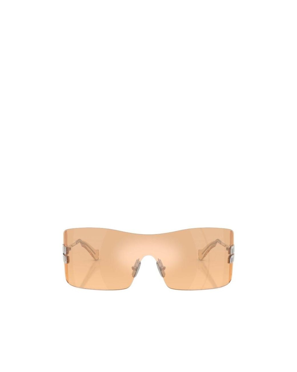 Miu Miu Pink Rimless Sunglasses