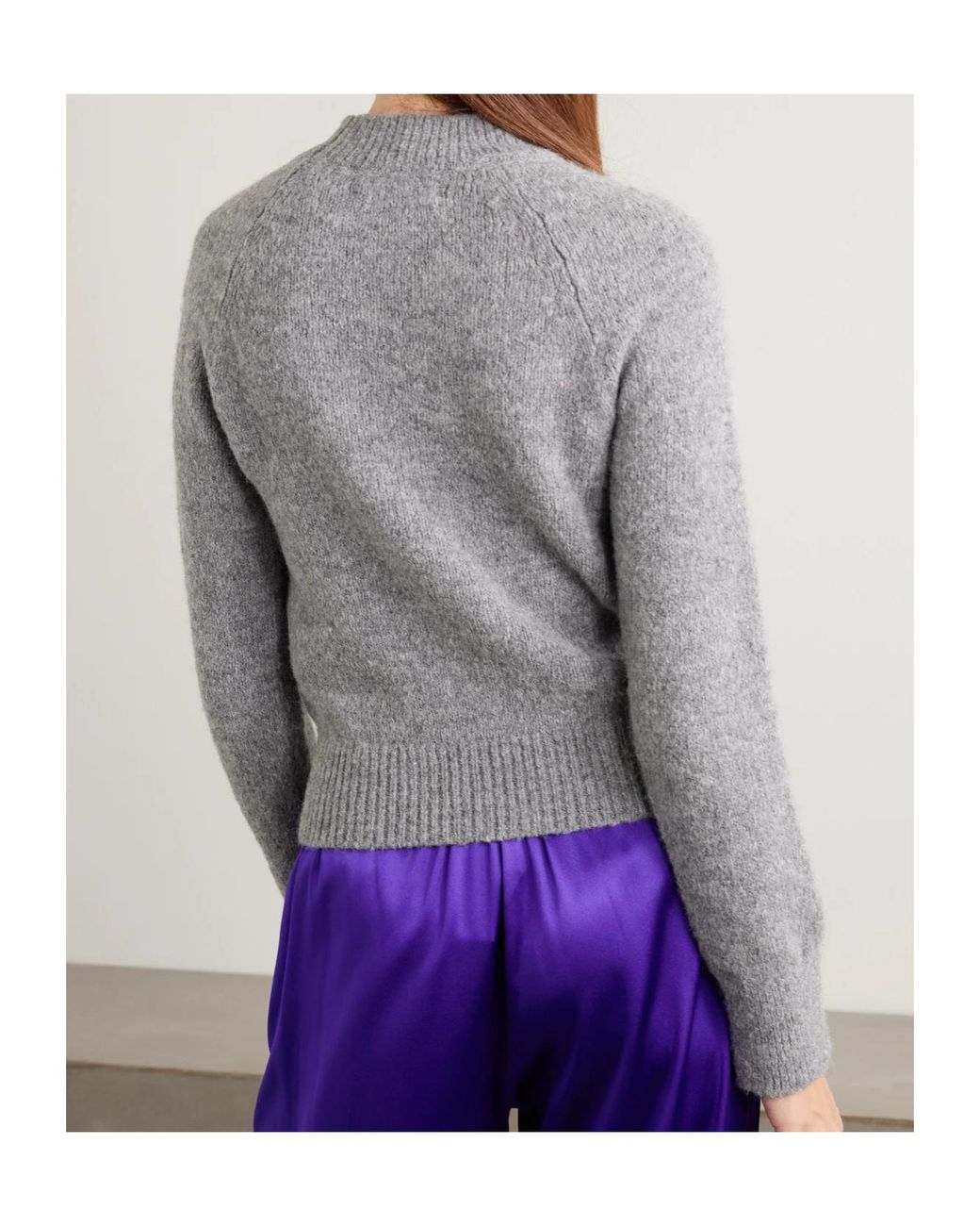 Dries Van Noten Gray Fitted Sweater
